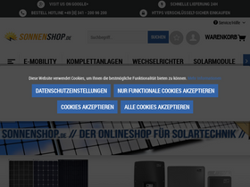 'sonnenshop.de' screenshot