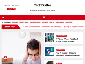 'techduffer.com' screenshot