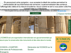 'icomos.org' screenshot