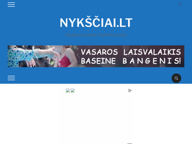 'nyksciai.lt' screenshot