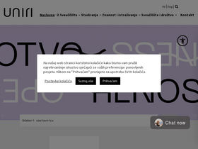'uniri.hr' screenshot