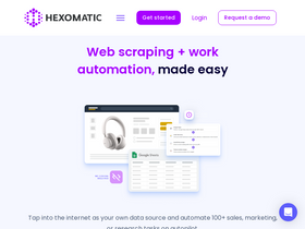 'hexomatic.com' screenshot