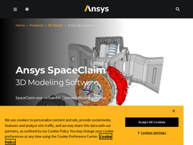 'spaceclaim.com' screenshot