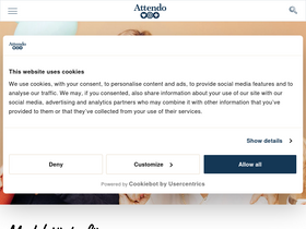 'attendo.se' screenshot