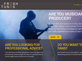 'freshtunes.com' screenshot