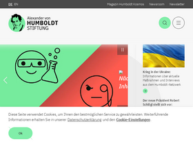 'humboldt-foundation.de' screenshot
