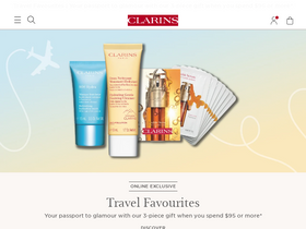 'clarins.com.au' screenshot