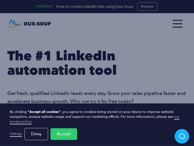 'dux-soup.com' screenshot