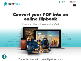 'paperturn.com' screenshot