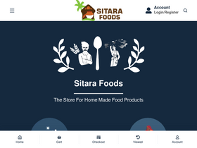 'sitarafoods.com' screenshot