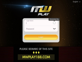 'mwplay888.com' screenshot