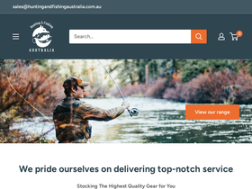huntingandfishingaustralia.com.au homepage screenshot