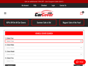 'carcover.com' screenshot