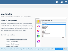 'voukoder.org' screenshot