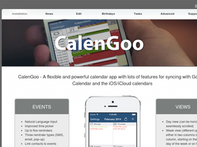 'calengoo.com' screenshot