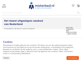 'misterbed.nl' screenshot