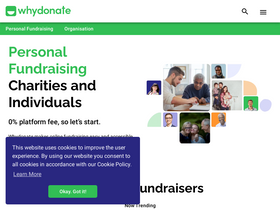 'whydonate.com' screenshot