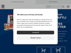 'hillspet.de' screenshot