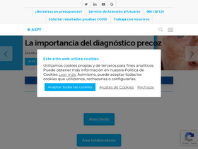 'aspyprevencion.com' screenshot