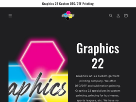 graphics22.com homepage screenshot