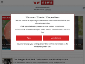'waterfordwhispersnews.com' screenshot