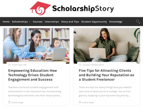 'scholarshipstory.com' screenshot