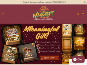 Wemegift website screenshot
