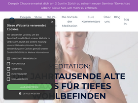 'deepakchoprameditation.de' screenshot