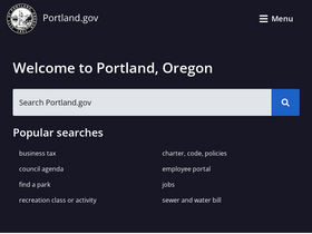 'portlandoregon.gov' screenshot