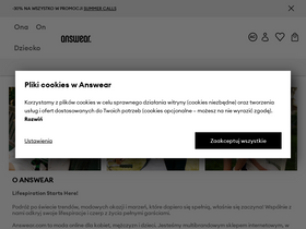 'answear.com' screenshot
