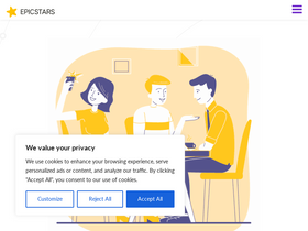 'epicstars.com' screenshot