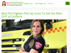 'allpickuplines.com' screenshot