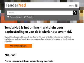 'tenderned.nl' screenshot