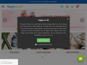 'weightworld.dk' screenshot