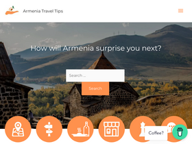'armeniatraveltips.com' screenshot