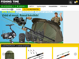 'fishingtime.hu' screenshot