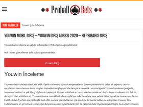 'proballbets.com' screenshot