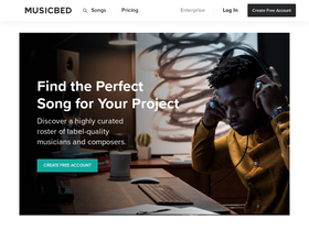 'musicbed.com' screenshot