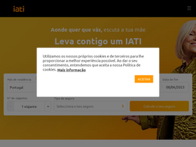 'iatiseguros.pt' screenshot