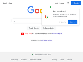 'google.com.br' screenshot