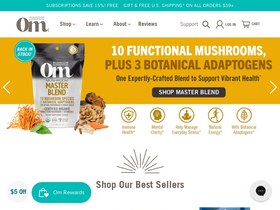 'ommushrooms.com' screenshot