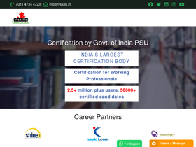 'vskills.in' screenshot