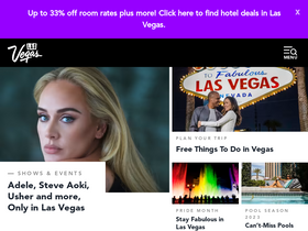 'visitlasvegas.com' screenshot