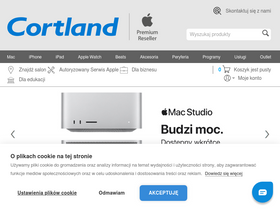 'cortland.pl' screenshot