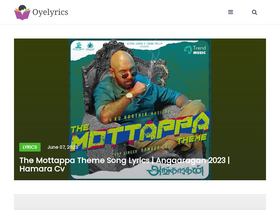 'oyelyrics.com' screenshot
