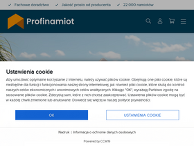 'profinamiot.pl' screenshot