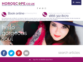 'horoscope.co.uk' screenshot