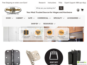 'hingeoutlet.com' screenshot