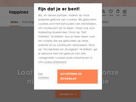 'happinez.nl' screenshot