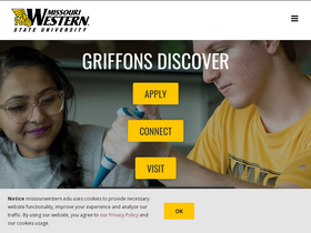 'missouriwestern.edu' screenshot